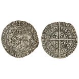 Henry VII (1485-1509), Groat, type II, 2.76g, m.m. cinquefoil, henric di gra rex angl z franc, tref