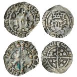 Henry VII (1485-1509), Pennies (2), York under Archbishop Rotherham, type I, 0.69g, m.m. sun and ro