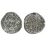 Henry VII (1485-1509), Halfgroat, London, type IIIa, 1.46g, m.m. escallop, henric di gra rex angl z