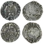 Henry VII (1485-1509), Pennies (2), York under Archbishop Rotherham, Sovereign type I, 0.73g, m.m.