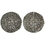 Henry VII (1485-1509), Groat, type IIIA/IIB, 2.87g, m.m. cinquefoil, franc, rosette stops, higher c