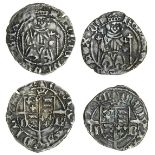 Henry VII (1485-1509), Pennies (2), Durham under Bishop Fox, both Sovereign type IIIb, 0.67g, m.m.