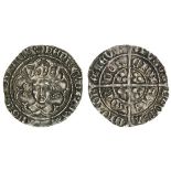 Henry VII (1485-1509), Groat, type IA, 3.12g, m.m. lis and rose dimidiated/uncertain, henric etc, s