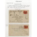 Newfoundland Airmail Covers 1921 (9 Dec.) St. John's-Botwood supplementary mail envelope (a little