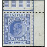 Great Britain King Edward VII Issues 1911-13 Somerset House 10/- deep blue, unmounted mint from the