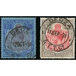 Telegraph Stamps Commonwealth Issues Nyasaland Selection (8) of KGV 'keyplate' issues with telegrap