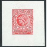 De La Rue Dummy Stamps The Minerva Head A selection of "die proofs" in colour,