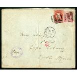South Africa Boer War Prisoners of War St. Helena: Collection of over 60 covers cards or front, to