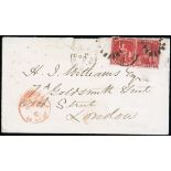 Barbados Britannia Issue Covers United Kingdom 1882 (29 Apr.) double rate envelope (faults at top t