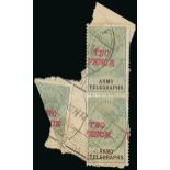 Telegraph Stamps Great Britain Army Telegraphs 1899-1900 Boer War. 1900 Provisional overprint 2d. o