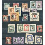 South West Africa Postage Due Stamps Forerunners Transvaal ½d., 1d., 2d. (2, one on piece with 3d.)