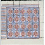 Great Britain King Edward VII Issues 1911-13 Somerset House 9d. reddish purple and light blue, comp