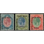 South West Africa 1923 (1 Jan.-17 June) Specimen Stamps ½d. to £1 set of twelve in English singles,