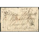 India Early Letters and Handstamps Merut: 1831 entire from Meerut to Inverness,