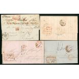 India India used Abroad French Possessions 1845-63 covers from Pondicherry to France (9),