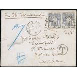 Barbados Britannia Issue Covers Canada 1880 (7 July) envelope from Bridgetown "Per Str. Flamborough