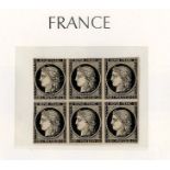 France 1849-1969 valuable mint, mainly unmounted, collection arranged in three hingeless album, co