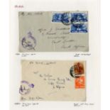 South Africa Covers and Cancellations Egypt Pre-Paid Datestampss 1941-42 collection of approximatel