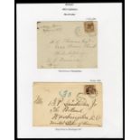 Barbados 1882-86 Keyplate Issue Covers to united states of america: A selection with one at 2½d. (r