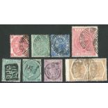 Telegraph Stamps Telegraphic usage of postage stamps Cancellations Group of unusual/emergency teleg