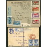 Syria 1920-35 selection of seven envelopes, including 1920 (16 March) registered to Alep