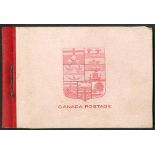 Canada Booklet 1903 25c. red on pink cover with English text, containing two panes of six 2c rose-c