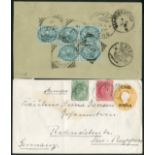 India India used Abroad 1899 envelope from Bushire to Cairo,