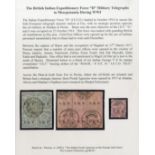 Telegraph Stamps British Military Telegraphs in Mesopotamia Collection spanning multiple British ca