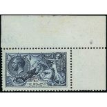 Great Britain King George V Issues 1913 Waterlow 10/- indigo, unmounted mint from the upper right c