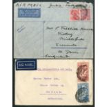 India 1865-1998, selection of covers and cards (170), including airmails, registered,