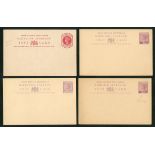 Barbados Postal Stationery Post Cards 1882-1959 collection with unused (23, six reply types) and us