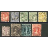 Telegraph Stamps Commonwealth Issues Queensland 1902-03 collection of postal issues (9)