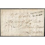 Barbados Early Letters and Handstamps 1800 (28 Nov.) entire letter from Berbice to London,