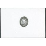 Colonial Die Proofs De La Rue King George V Head in oval with uncleared surround,