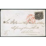 Barbados Britannia Issue Covers United Kingdom 1867 ( Nov.) envelope from St. Peter to Sir William
