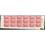 Gibraltar 1938-51 2d. carmine, imperforate working proof on unwatermarked wove paper with horizonta