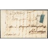 Barbados Britannia Issue Covers Trinidad 1854 (4 Aug.) entire to Wood & Campbell,