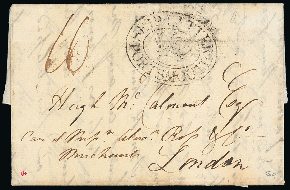 Barbados Early Letters and Handstamps 1803 (20 Sept.) entire letter from Demerara via Barbados to L