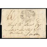 Barbados Early Letters and Handstamps 1803 (20 Sept.) entire letter from Demerara via Barbados to L