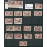 New Zealand 1899-1903 Local Print, Perforation 11, No Watermark 9d. Terraces, mint (9) and used (9)