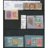 New Zealand Revenues Small selection comprising Discount stamp ¼d. (2) with 1½d. Contingent