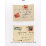 Barbados 1916-22 Seal Of The Colony Issue Covers 1916 (Nov. and Dec.) envelopes ex the same corresp