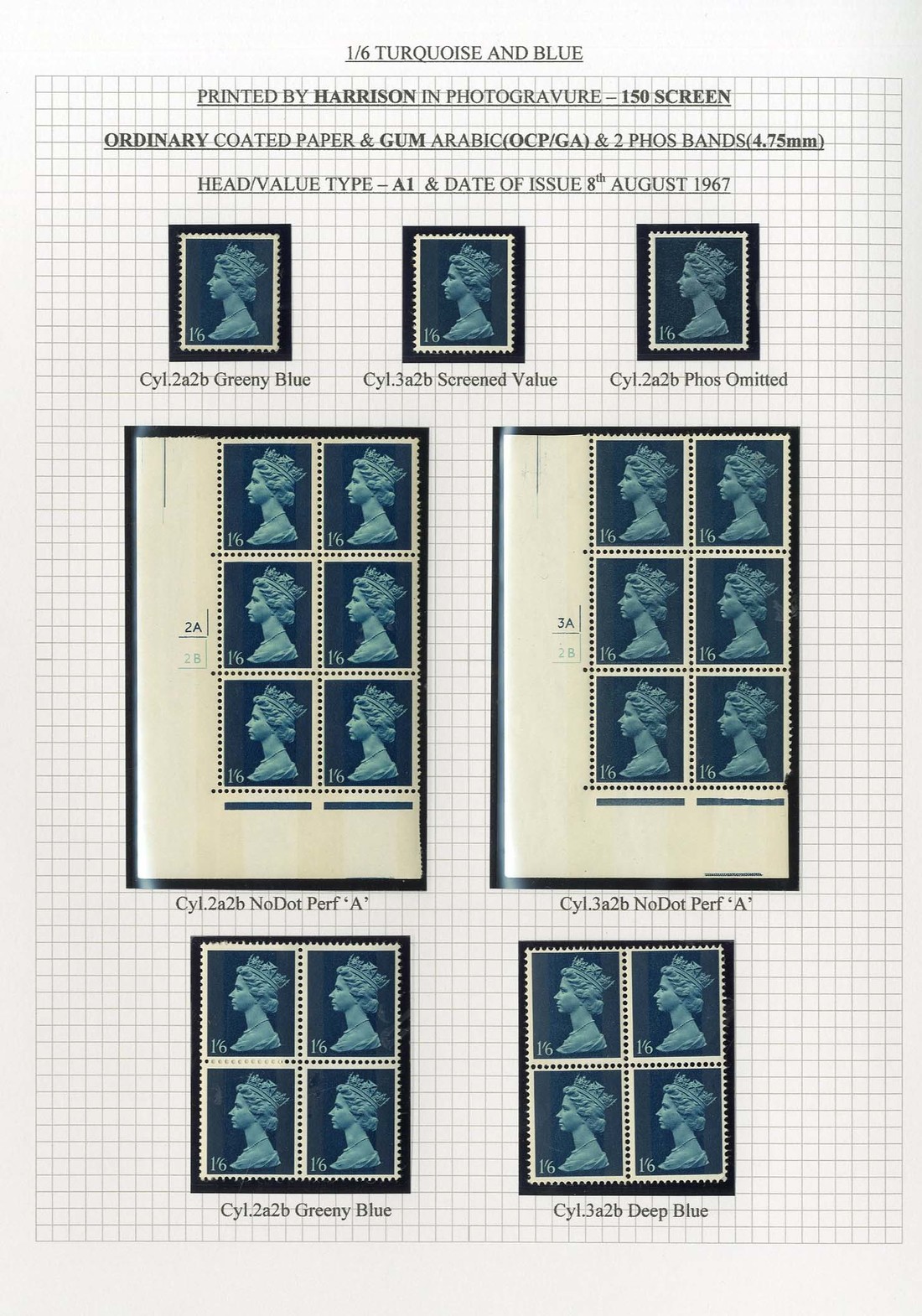 Great Britain Queen Elizabeth II Issues 1967-70 a specialised unmounted mint collection of pre-deci