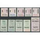Telegraph Stamps Military Telegraphs Egypt - 1886 Frontier Field Force 1887 "one dime" on 1d. to 'o