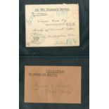 Telegraph Stamps Army Signals World War One Collection of forms, postcards and envelopes (28)