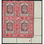 Great Britain King Edward VII Issues 1911-13 Somerset House 10d. dull reddish purple and carmine, b