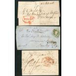 India Early Letters and Handstamps Bombay: 1836 entire from London with fair oval-framed "bombay/po