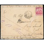 Barbados Covers and Cancellations Military Mail - see also lots 517 and 612 1896 (13 Jan.) soldier'