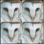 Great Britain Queen Elizabeth II Issues 2000 Millennium Projects 19p. Barn Owl, imperforate block o