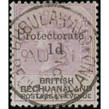 Rhodesia 1888 (21 Aug.) Bechuanaland Protectorate 1d. lilac and black cancelled with a near comple